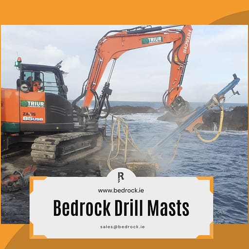 Bedrock Drill Mast in Action